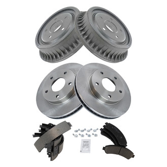TRQ® - Front and Rear Drum Brake Kit