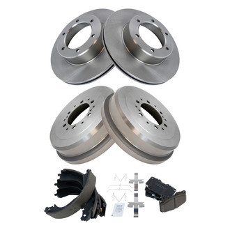 TRQ® - Front and Rear Drum Brake Kit