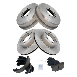 TRQ® - Front and Rear Drum Brake Kit