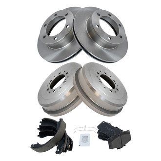 TRQ® - Front and Rear Drum Brake Kit