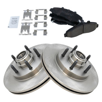 TRQ® - Front Disc Brake Kit with Ceramic Pads