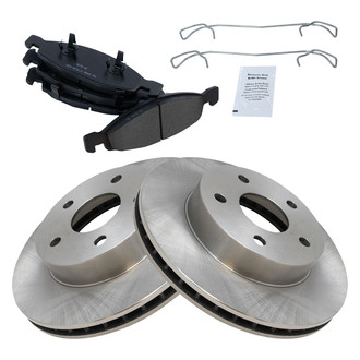 TRQ® - Disc Brake Kit with Semi-Metallic Pads