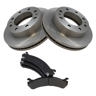 TRQ® - Front Disc Brake Kit with Semi-Metallic Pads