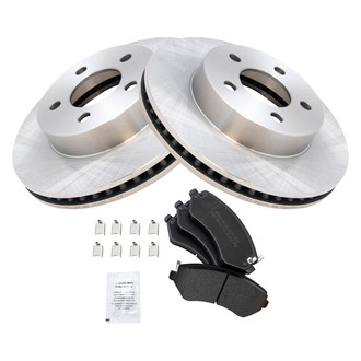 TRQ® - Front Disc Brake Kit with Semi-Metallic Pads