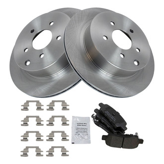 TRQ® - Rear Disc Brake Kit with Semi-Metallic Pads