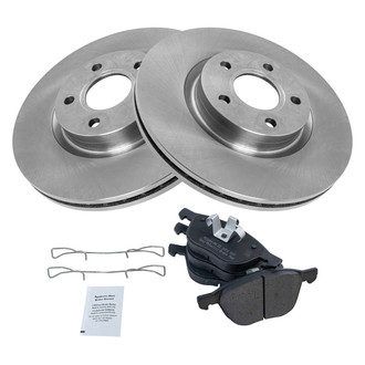 TRQ® - Front Disc Brake Kit with Semi-Metallic Pads