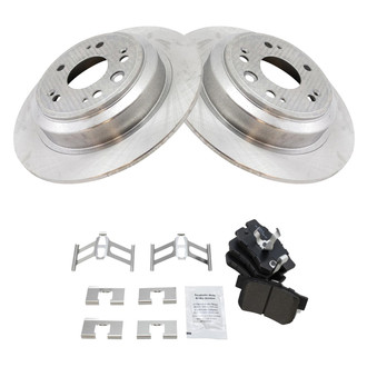 TRQ® - Rear Disc Brake Kit with Semi-Metallic Pads