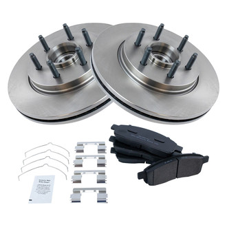 TRQ® - Front Disc Brake Kit with Semi-Metallic Pads