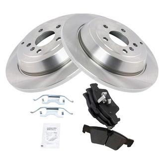TRQ® - Rear Disc Brake Kit with Semi-Metallic Pads