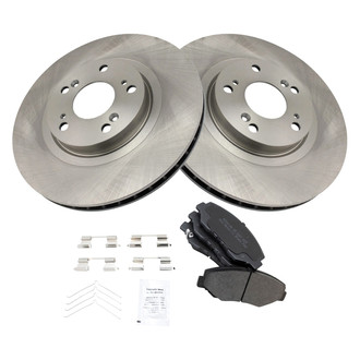 TRQ® - Front Disc Brake Kit with Semi-Metallic Pads