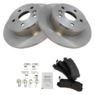 TRQ® - Rear Disc Brake Kit with Semi-Metallic Pads
