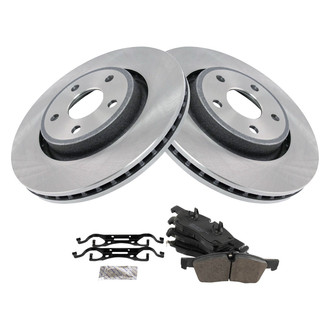 TRQ® - Front Disc Brake Kit with Semi-Metallic Pads