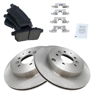 TRQ® - Rear Disc Brake Kit with Ceramic Pads