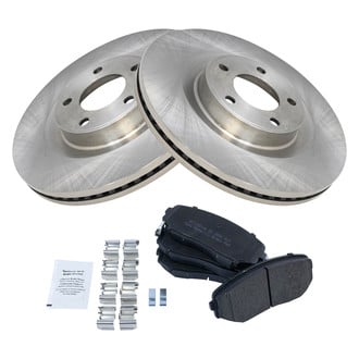 TRQ® - Front Disc Brake Kit with Semi-Metallic Pads