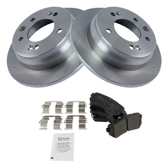 TRQ® - Rear Disc Brake Kit with Semi-Metallic Pads