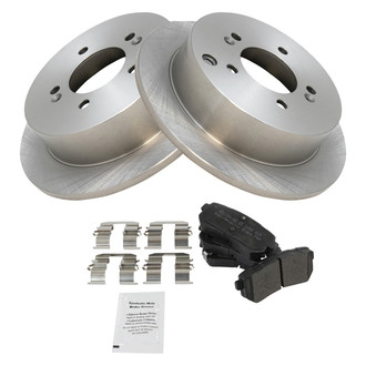 TRQ® - Rear Disc Brake Kit with Semi-Metallic Pads