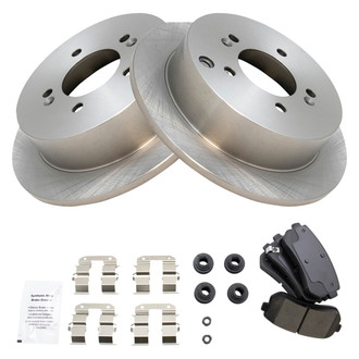 TRQ® - Rear Disc Brake Kit with Ceramic Pads