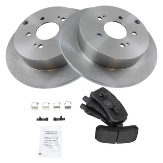 TRQ® - Rear Disc Brake Kit with Semi-Metallic Pads