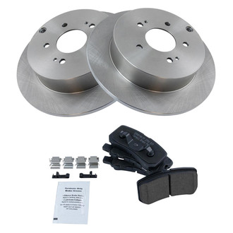 TRQ® - Rear Disc Brake Kit with Ceramic Pads