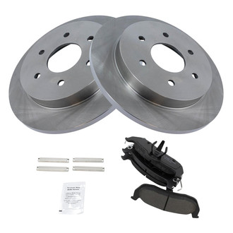 TRQ® - Rear Disc Brake Kit with Ceramic Pads