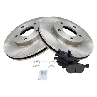 TRQ® - Front Disc Brake Kit with Semi-Metallic Pads
