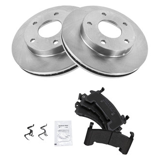 TRQ® - Front Disc Brake Kit with Semi-Metallic Pads