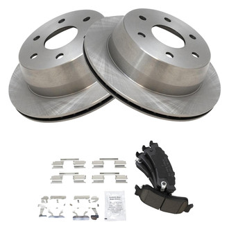 TRQ® - Rear Disc Brake Kit with Ceramic Pads