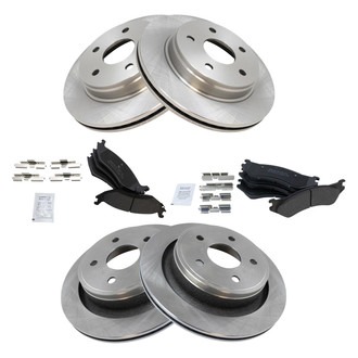 TRQ® - Disc Brake Kit with Semi-Metallic Pads