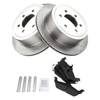 TRQ® - Rear Disc Brake Kit with Semi-Metallic Pads
