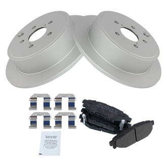 TRQ® - Rear Disc Brake Kit with Semi-Metallic Pads