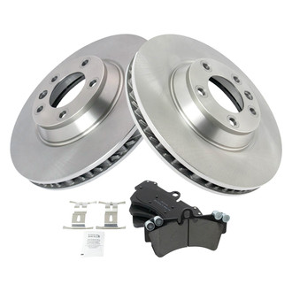 TRQ® - Front Disc Brake Kit with Semi-Metallic Pads