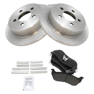 TRQ® - Rear Disc Brake Kit with Semi-Metallic Pads