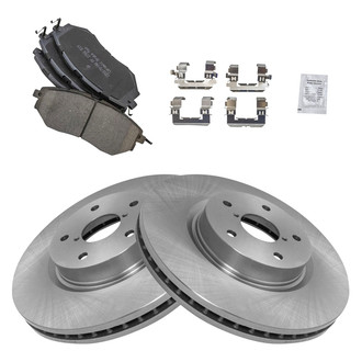 TRQ® - Front Disc Brake Kit with Ceramic Pads