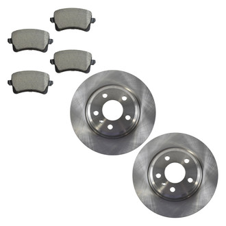 TRQ® - Rear Disc Brake Kit with Semi-Metallic Pads