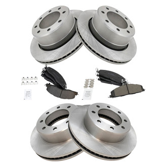 TRQ® - Disc Brake Kit with Semi-Metallic Pads