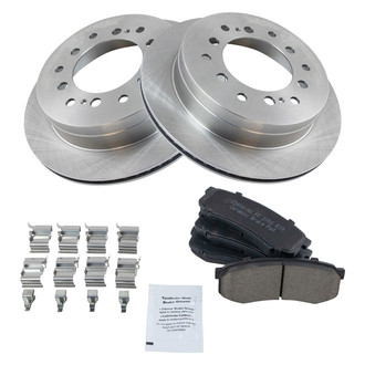 TRQ® - Rear Disc Brake Kit with Ceramic Pads