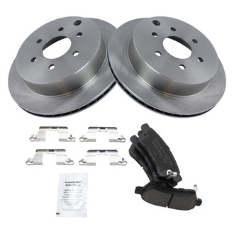 TRQ® - Rear Disc Brake Kit with Ceramic Pads