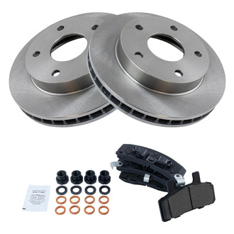 TRQ® - Front Disc Brake Kit with Ceramic Pads