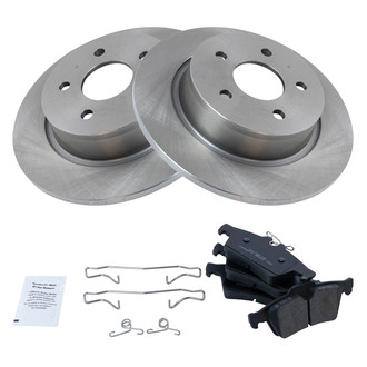 TRQ® - Rear Disc Brake Kit with Ceramic Pads