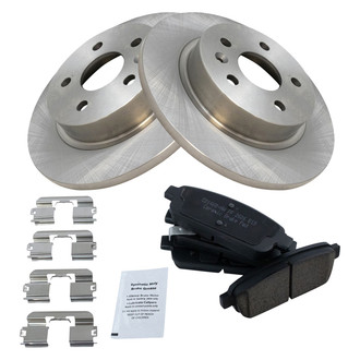 TRQ® - Rear Disc Brake Kit with Ceramic Pads