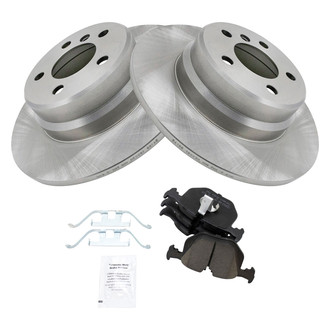 TRQ® - Rear Disc Brake Kit with Ceramic Pads