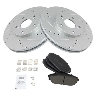 TRQ® - Performance Ceramic Front Brake Kit