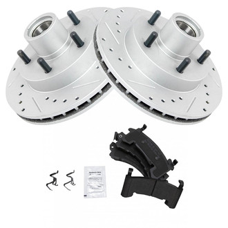 TRQ® - Performance Semi-Metallic Front Brake Kit