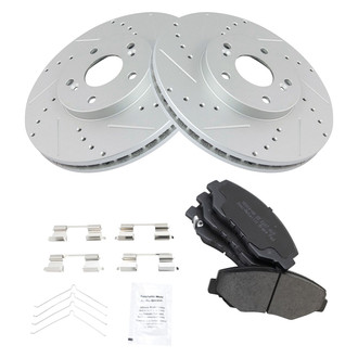 TRQ® - Performance Semi-Metallic Front Brake Kit