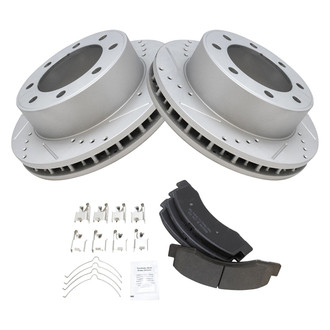 TRQ® - Performance Semi-Metallic Front Brake Kit