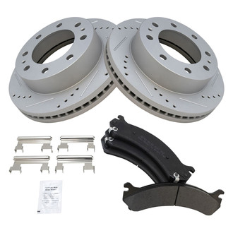 TRQ® - Performance Semi-Metallic Front Brake Kit