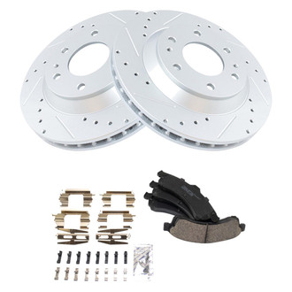 TRQ® - Performance Ceramic Front Brake Kit