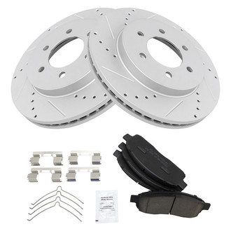 TRQ® - Performance Ceramic Front Brake Kit