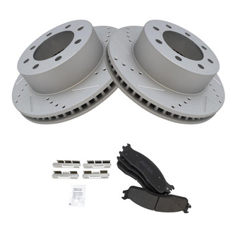 TRQ® - Performance Semi-Metallic Front Brake Kit