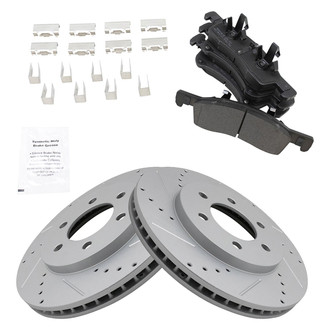 TRQ® - Performance Semi-Metallic Front Brake Kit